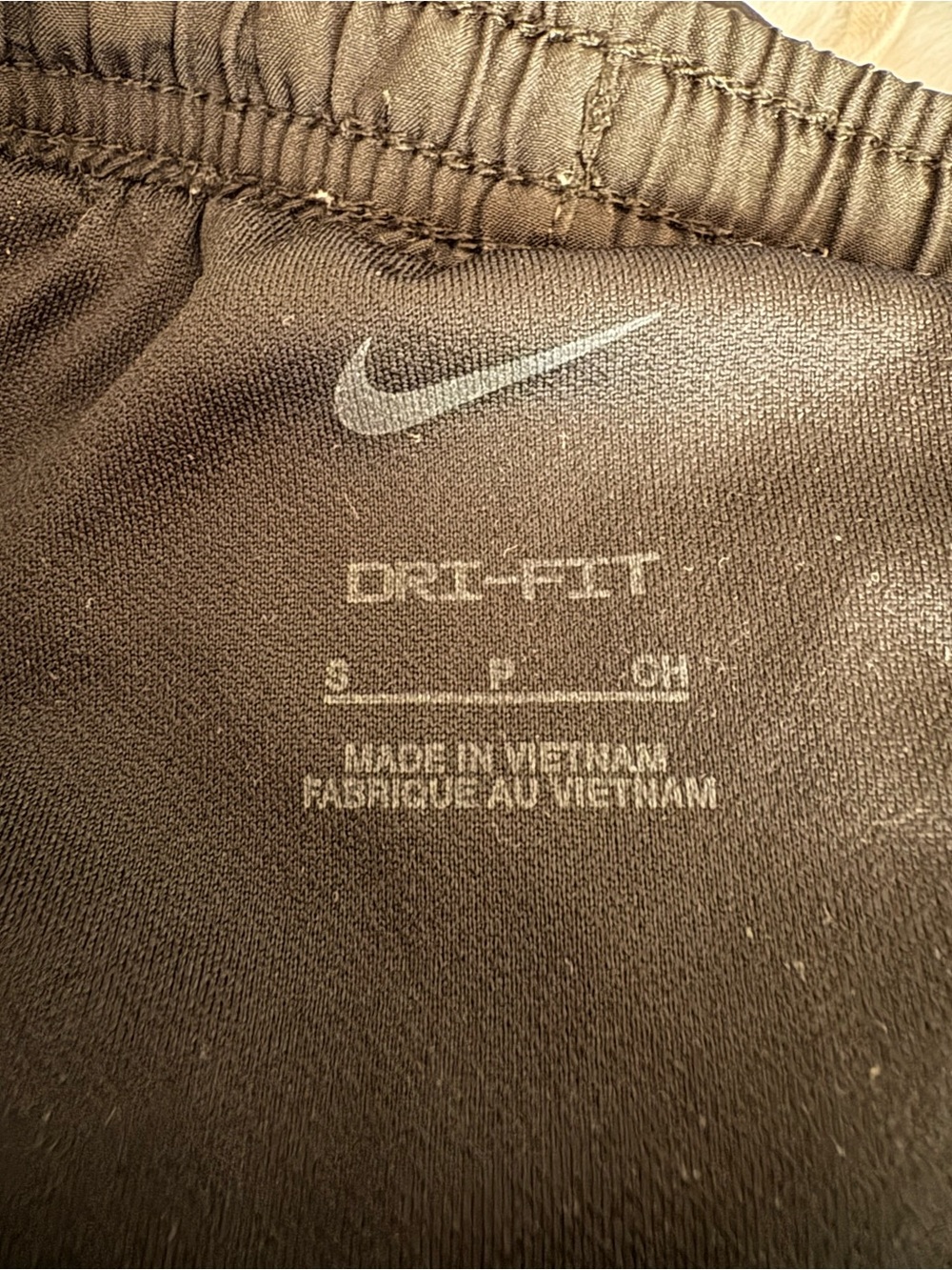 Nike Black Women's Athletic Shorts with White Accent - Picture 2 of 2